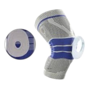 Genunchiera, pentru Genunchi si Activitati Sportive, din Material Respirabil, cu Arcuri Metalice, Pernita Silicon, - Img 3