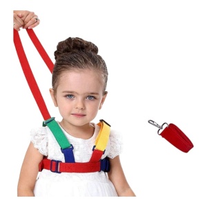 Ham pentru copii, Ajustabil, curele detasabile, 1-5 ani, 1.2 m, Multicolor - Img 3
