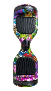 Hoverboard, roti 6.5", autonomie 15 km, viteza 10 km/h,multicolor - Img 2