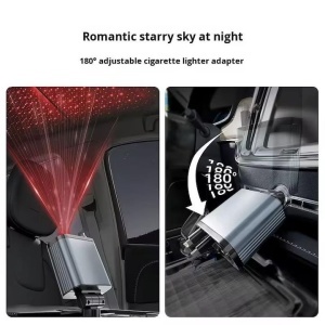 Incarcator auto 4 in 1, adaptor bricheta 12V-5V/2.4 QC/PD, cu cabluri retractabile si voltmetru - Img 4