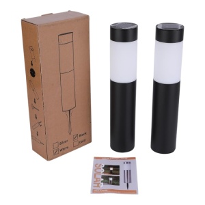 Lumini solare pentru grădină exterioară, pachet de 2 lumini solare de grădină cu lumină albă caldă, iluminat de grădină cu baterie de 600 mAh - Img 4