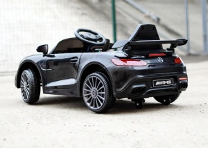 Masinuta electrica pentru copii, Mercedes Benz-AMG-GT-R , NEGRU - Img 6