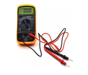 Multimetru digital DT-830L AC/DC, cu ecran LCD, negru cu galben - Img 3