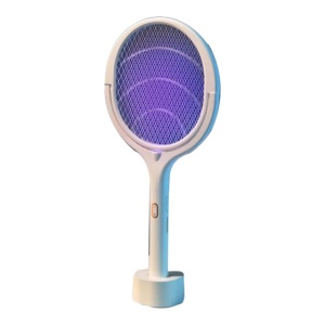 Paleta electrica reincarcabila pentru tantari si insecte cu suport inclus,Verde - Img 3