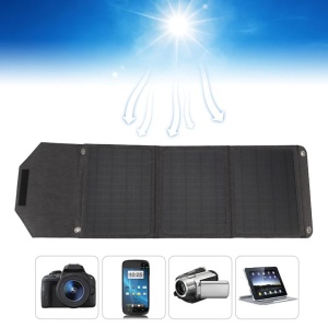 Panou Solar Pliabil PP 18W, Tip Servieta, cu 2 USB , Culoare Neagra - Img 6