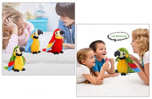Papagal Vorbitor, Jucarie de Plus Interactiva Charlie, Multicolor Cadoul Ideal Pentru Orice Copilas - Img 2