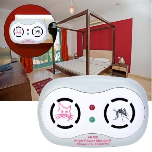 Pest Reject ultrasonic mini pentru soareci si insecte, 10.5x7x9cm, 220V, Alb - Img 4