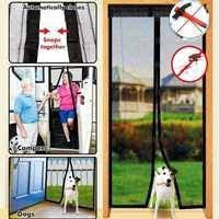 Plasa de usa cu magneti , Neagra, impotriva insectelor 100cm x 210cm - Img 5