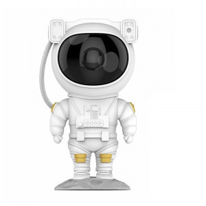 Proiector In Forma de Astronaut, Permite Proiectarea Stelelor sau Galaxiilor, Alb - Img 2