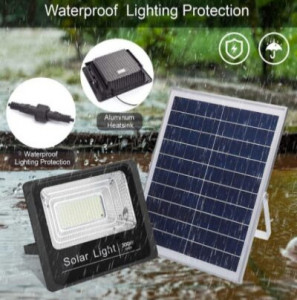 Proiector Led cu Panou Solar si Telecomanda 300W, IP 66