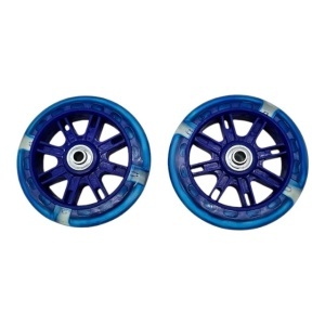 Roti ajutatoare cu led-uri, pentru bicicleta, 12-20 inch, albastru/negru - Img 3