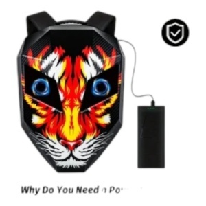 Rucsac Smart cu Display LED Animat – Design Futurist și Control prin Aplicație - Img 5
