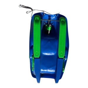 Sanie bob de viteza, volan, material rezistent, albastru - Img 3
