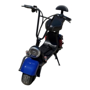 Scuter mini electric 1000W 48V viteza 25 km/h albastru, FARA PERMIS - Img 4