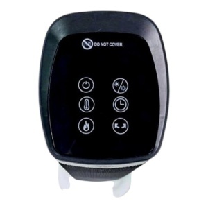 Șemineu Electric Digital HB-8219AB, 2000 W, Efect de Flacără 3D, Încălzire Ceramică PTC, Telecomandă, Afișaj LED, Negru - Img 3