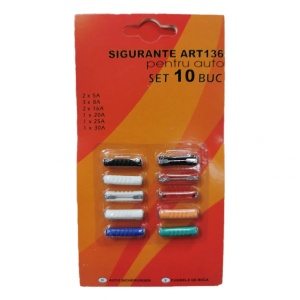 Set 10 sigurante auto ceramice, format DACIA, 5A, 8A, 16A, 20A, 25A, 30A - Img 2