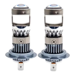 Set 2 becuri auto LED cu lupa, H7, 150W, 12V, 6500K - Img 1