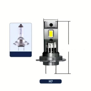 Set 2 becuri auto LED H7 cu ventilator, 180W/set, 12V, 20000L - Img 2