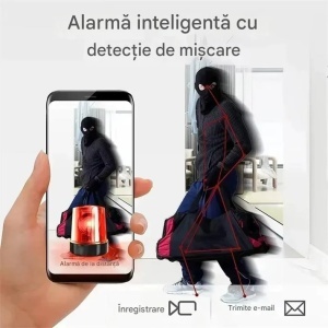 Set 3 camere de supraveghere WiFi HD 1080P – monitorizare interioara, detectie miscare - Img 4