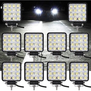 Set 8 proiectoare 16 LED 48W auto OFF-ROAD, IP 67 - Img 3