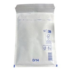 Set de 10 bucati, Plic antisoc D14, 200 × 275 mm , Alb