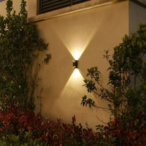 Set de 4 bucati, Lampa solara LED arhitecturala, ambientala, pentru perete, tavan sau podea, lumina calda - Img 2