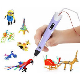 Stilou pentru Desenat In Spatiu 3D, 3DPEN-2 Pentru Incepatori, Cu Afisaj Si Filamente Multicolor - Img 6