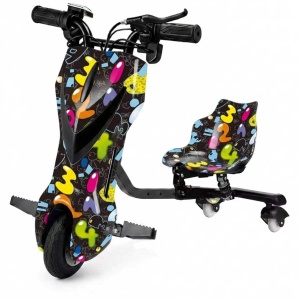Tricicleta Electrica Drift Pentru Copii 360, Motor 350W, Baterie 36V, 4400 mAh, Bluetooth, Viteza 15 km/h, Cifre