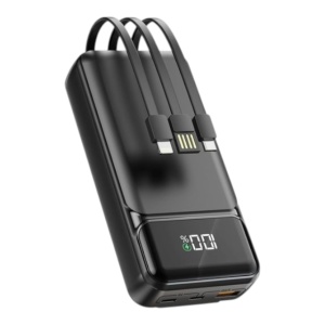 Acumulator extern A316 20000mAh 22.5W PD cu cablu încorporat - Img 1