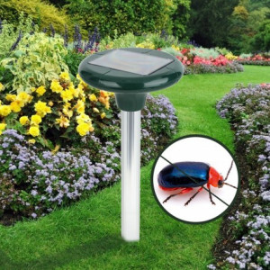 Aparat Solar Anti Daunatori, Alarma Sonica Pentru Alungat Daunatori si Cartite cu Alimentare Solara - Img 2