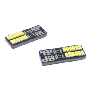 Bec LED T10 194, 6000K, alb, 168 W5W, 24-SMD 3014, Canbus, fără erori