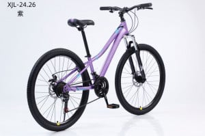 Bicicleta Caraiman 2023, Culoare MOV , Cod XJL-24, 24 inch, 06800, Cadru Otel, Frane pe Disc, 21 Viteze Shimano
