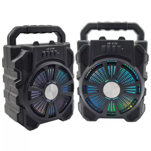Boxa portabila cu lumini LED HF2170, 15W PMPO, Bluetooth