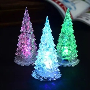 Brad de Crăciun cu LED-uri și iluminare din spate, 20CM - Img 3