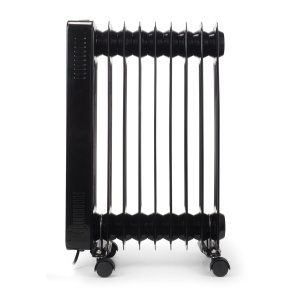 Calorifer electric Digital cu Telecomanda Hausberg HB-8950NG, 2000W, 9 elementi, 3 setari, Termostat electronic, Protectie supra-incalzire, Protectie anti-rasturnare, Negru - Img 2