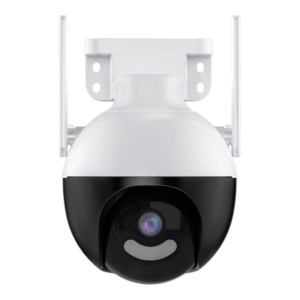 Camera de supraveghere WIFI , 4MP, exterior/interior, Ultra HD, 4X zoom, rotire, leduri lumina, comunicare bidirectionala, stocare card/cloud, senzor miscare, Alb - Img 3