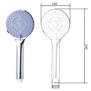 Cap de dus, 5 functii, materiale robuste, rezistent la rugina, consum redus de apa - Img 2