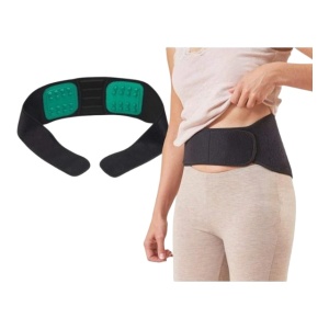 Centura lombara Biofeedbac, Marime Universala, Unisex, negru/verde - Img 2