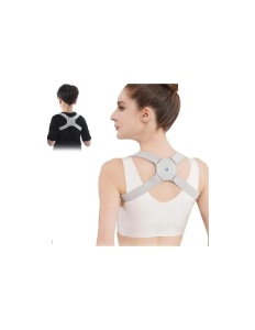 Centura pentru corectarea coloanei si a umerilor cu senzor inteligent unisex, Corector de postură inteligent cu senzor de vibratie pentru spate, reglabil - Img 1