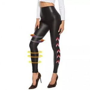 Colanti Legging Slim Fit cu Banda Ridicata in Jurul Taliei, Colanti de Dama, Culoare Neagra, Diverse Marimi