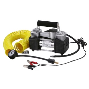 Compresor auto, 2 cilindri, 14 bar, 85 l/min, pentru SUV-uri, autoturisme, motociclete, biciclete si orice accesorii gonflabile - 628-4X4