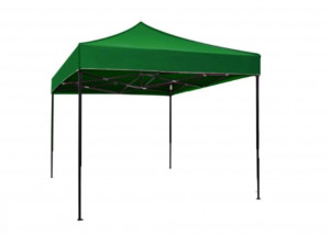 Cort Pavilion 3x3m, Cadru Negru , Prelata Verde, Fara Pereti, pentru curte, gradina, evenimente - Img 2