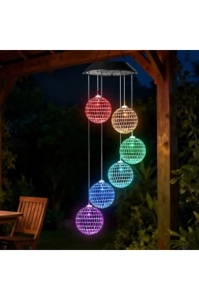 Decoratiune solara de gradina, 6 globuri cu joc de lumini - Img 3