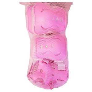 Echipament de protectie pentru copii – Cotiere, Genunchire, palmiere, Roz - Img 2