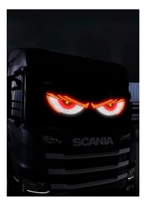 Ecran LED Devil Eye pentru mașini/camioane 2 buc - Img 3