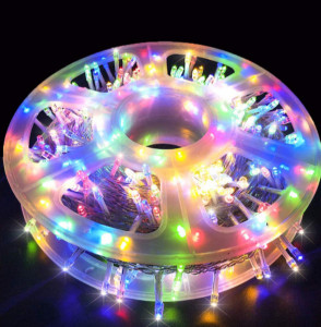 Instalatie de Craciun , Led-uri Multicolore, Model V5, Rola 50m, Multiple Jocuri de Lumini