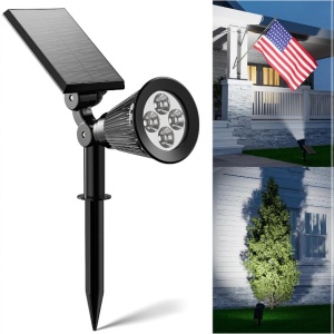 Lampa solara LED, baterie 3,7V 2200mAh, 5500K, 2W, 120 lm, IP65, ABS - Img 5