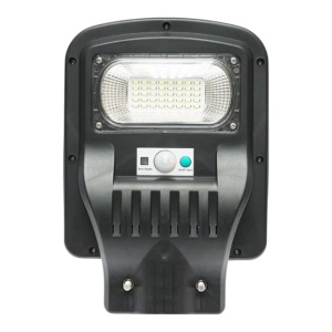 Lampa solara stradala LED , 50W, cu telecomanda, IP66, Negru - Img 3