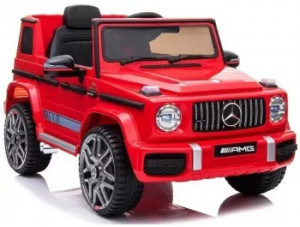 Mașină Electrică Pentru Copii AT 68 GIP, Mercedes G Class, Rosie, cu 2x Motoare, Baterie 12 V, Telecomandă, - Img 2