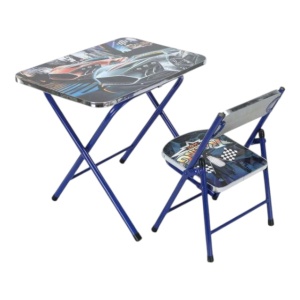 Masuta si Scaunel Pliabile B5 , Imprimeu Racing , Reglabile pe Inaltime